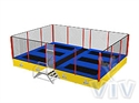 Picture of 6-bed stationary Trampoline (construction,foams,nets)